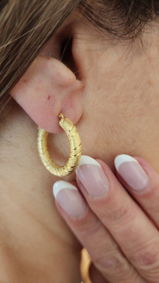 أقراط ذهب عيار 18 Gold Earring 18 ct.